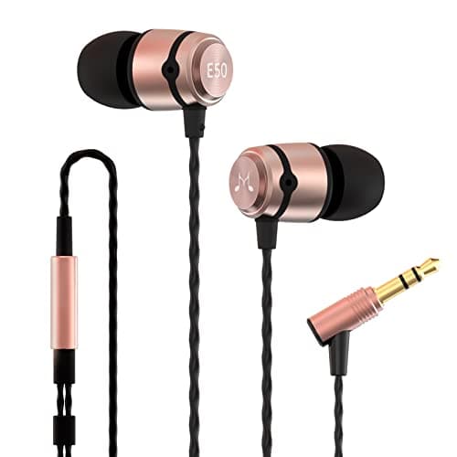 Image of Soundmagic E50 Wired Earbuds No Microphone in Ear Monitor HiFi Earphones Noise Isolating Headphones Comfortable Fit Black Gold