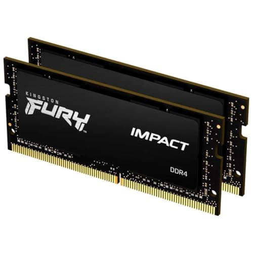 Image of Kingston FURY Impact 16 (2 x 8 GB) 3200MHz DDR4 CL20 Laptop Memory Kit of 2 KF432S20IBK2/16