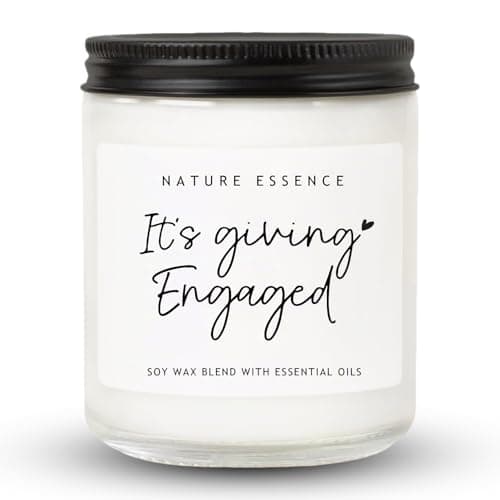Image of Engagement Gifts, Engaged Candle for Newly Engaged Couples, Handmade Soy Wax Scented Candle, Engagement Gifts for Couples and Newlyweds