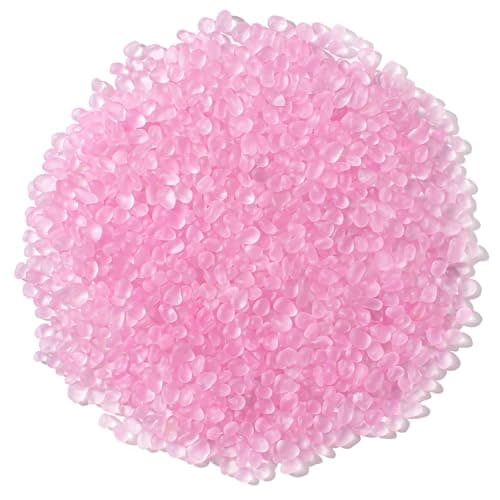Image of Keedolla Pink Sea Glass Pebbles, 900g/2 LB Frosted Glass Stones Decorative Gemstones for Home Decor, Vase Fillers, DIY Art Crafts, Aquarium Rocks, Fish Tank Gravel