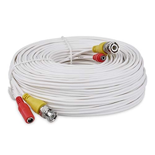 Image of SSL BNC Video Power Cable For CCTV Camera DVR Security System (10M, White)