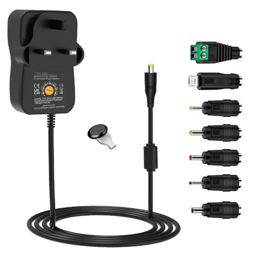 Image of 40W Universal Power Supply,Etopgo AC to DC Power Supply Multi Voltage 3V 4.5V 5V 6V 7.5V 9V 12V 2A With 7 Tips For Electronic Devices LED Strip Lights CCTV Camera TV-Box Speakers Router Tablet