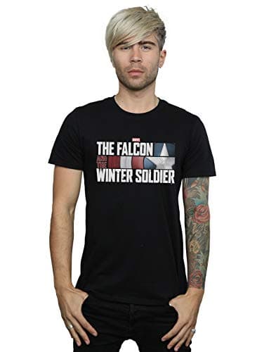 Image of Marvel Men's The Falcon and The Winter Soldier Logo T-Shirt Black X-Large