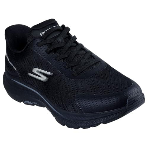 Image of Skechers Men's Go Run Consistent 2.0 Worldview Slip-On Sneakers, Black Textile, 9 UK