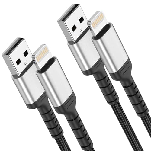 Image of ADILIFT USB to Lightning Cable 1m 2 Pack, MFi Certified Fast Charging USB A iPhone Charger Cord for iPhone 14 13 12 11 Pro Max X XS 8 7 6 Plus
