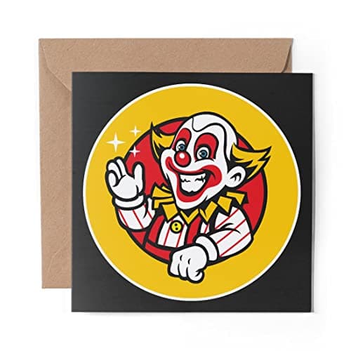 Image of 1 x Greeting Card Clown Circus Act Joker - Blank Birthday Celebration Anniversary #4517