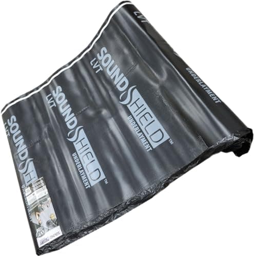 Image of Underlay laminate Flooring Black 1.5mm Thick For Acoustic Comfort LVT Hard Wood Laminate Flooring Damp Proof Mebrane Vapour Barrier Great Sound & Heat Insulation(Roll Dimension: 10m×1m) (LVT 1.5mm)