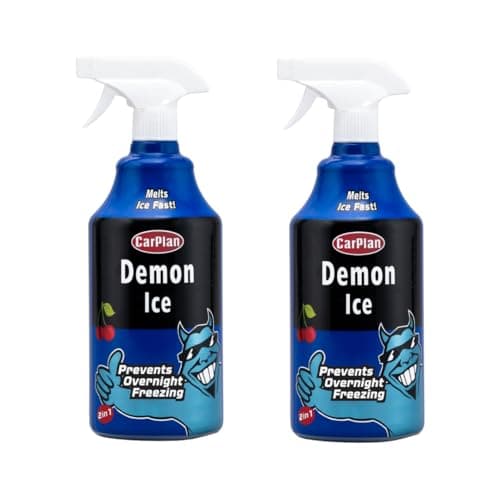 Image of CarPlan Demon Ice 1L 2 Pack - 2 in 1 Pre-Icer & De-Icer - Prevents Overnight Freezing, Melts Ice Fast
