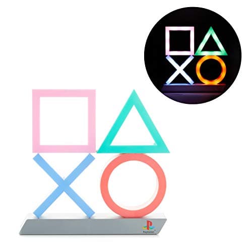 Image of Paladone Playstation Icons XL | 3 Modes-Music Reactive Game Room Lighting | Eco-Friendly BDP Breakdown Plastic | Perfect for Home, Office and Bedrooms, 75 W, Multi-Colour