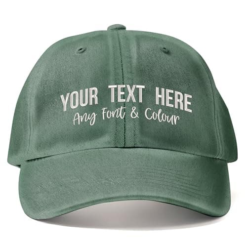 Image of Purple Print House Custom Embroidered Vintage Dad Cap Hat Personalised Embroidery Cap Text Logo Men Women Unisex Gifts, One Size, Bottle