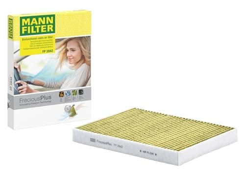 Image of MANN-FILTER FP 2842 Cabin Air Filter - FreciousPlus Biofunctional Pollen Filter - for Cars + Transporters