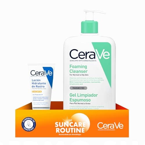 Image of Cerave AM Facial Moisturising cream SPF 50 + CERAVE CLEANSERS FOAMING CLEANSER 562 ml