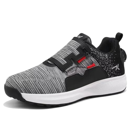 Image of Men's Professional Cycling Shoes BOA Dial Mountain Road SPD Two-Bike Use Carbon Fiber Composite Sole Slip-Resistant Grey