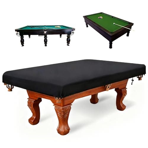 Image of NCOALE Billiard Pool Table Cover, 7 Feet Waterproof Snooker Table Cover with Drawstring Dustproof Billiard Tables Protection Oxford Fabric Snooker Tables Covers