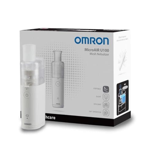 Image of OMRON MicroAir U100 Portable Nebuliser – Compact, Silent Nebuliser Machine for Adults, Effective for Respiratory Conditions from Cold to Asthma