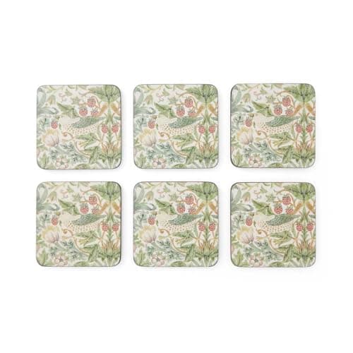 Image of Spode Strawberry Thief Coasters - Set of 6