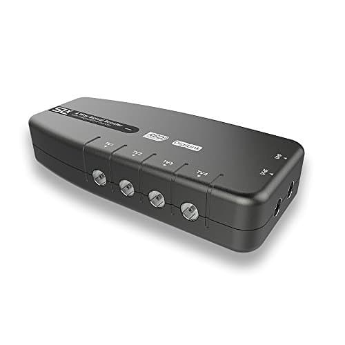 Image of Signal Booster, SLx TV Amplifier Four Output 27820BMR - Improve Picture Quality And Channel Reception - Boost Your HD TV/FM/DAB Signal. 4 Way - For HD and Freeview, Grey