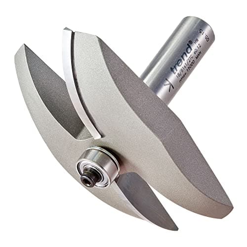 Image of Trend Professional Large Radius Panel Raiser Bearing Guided Router Cutter, 1/2 Inch Shank, 86mm Cut Diameter, 12.7mm Cut Length, 40mm Radius, 18/81X1/2TC