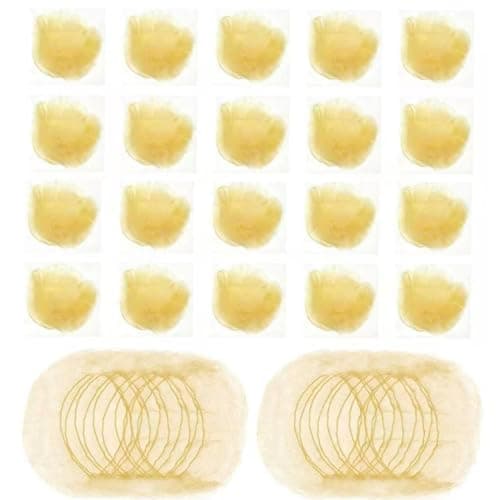 Image of XMBYGEY Golden Ballet Hair Nets for Buns – 20 Pack Invisible Bun Nets for Kids & Adults, Professional Ballet Bun Kit (Gold)