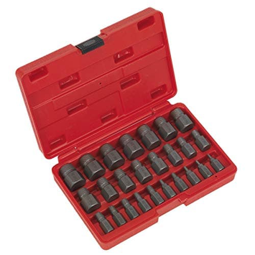 Image of Sealey Ak8182 Multi Spline Screw Extractor Set 25Pc