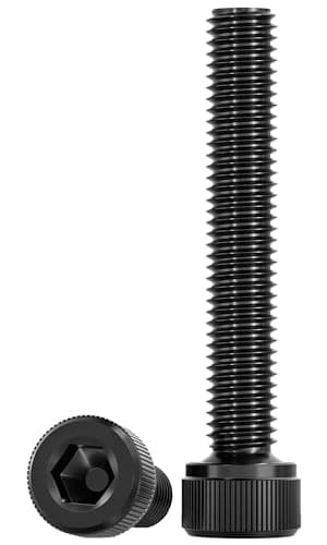 Image of Drenky M8 Cylinder Screws with Hexagon Socket M8 X 60mm Socket Head Cap Screws Bolts DIN 912 (ISO 4762) 304 Stainless Steel Socket Screws Fully Threaded Allen Socket Cap Screws, Pack of 10, Black