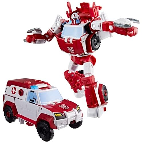 Image of Transformers Age of the Primes Autobot Ratchet, Deluxe Class 14.5-cm Converting Action Figure, Robot Toys for Ages 8+