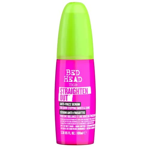Image of Bed Head by TIGI Straighten Out Anti-Frizz Hair Serum – Smooths, Controls Frizz & Flyaways, Salon-Professional Hydration to Add Shine & Softness, Ideal for Hair Prone to Humidity for a Sleek Finish