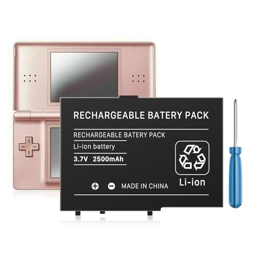 Image of DS Lite Battery, USG-003 2500mAh Li-ion Replacement Battery for Nintendo DS Lite, NDSL Game Player, with Repair Tool Kit (Not for Nintendo DSi, DSi XL, DSi LL)