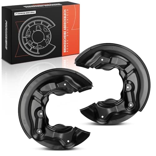 Image of Frankberg 2x Brake Dust Shield Brake Disc Cover Rear Axle Compatible with O.c.t.a.v.i.a II Estate 1Z5 1.6L-2.0L 2004-2013 Golf VI 5K1 2.0L 2009-2013 Replace# 1T0615611C