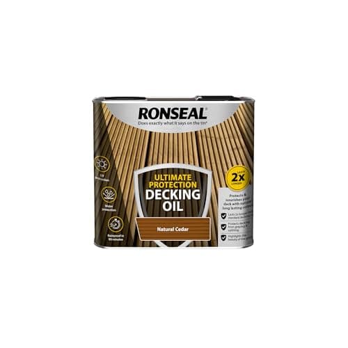 Image of Ronseal Ultimate Protection Decking Oil Natural Cedar 2.5L