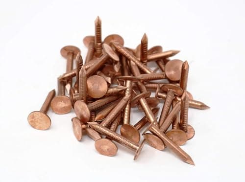 Image of fiXte® Copper Clout Nails Suitable for Roofing, DIY, Tree Stump Removal etc. 25 Pieces