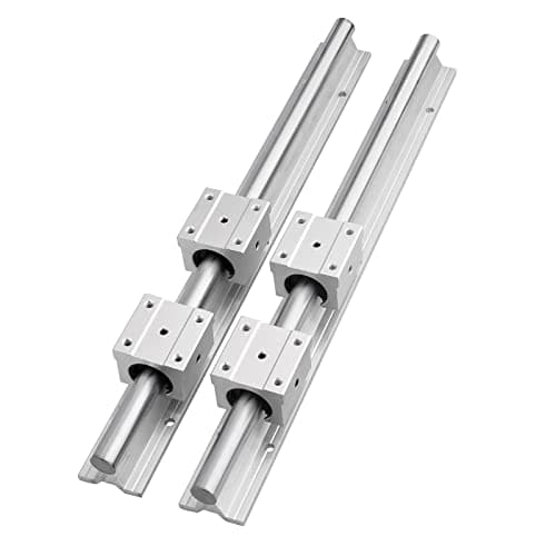 Image of Linear Guide Rail,2 pcs SBR16 600mm Linear Rail+4 Pcs SBR16UU Blocks For CNC Machine