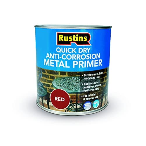 Image of RUSTINS Quick Dry Anti-corrosion Metal Primer Red 1L - Fast-Drying Protective Coating for Metal – Prevents Rust & Provides Smooth, Hard-Wearing Finish