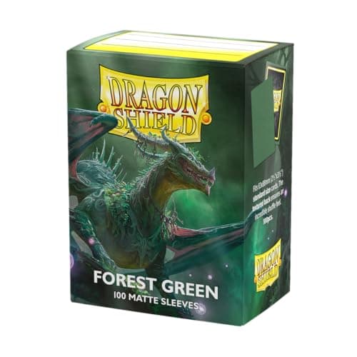 Image of Dragon Shield | Standard Size Card Matte Sleeves | 100 CT - Smooth & Tough Premium TCG Sleeves | Compatible with Pokemon, Flesh & Blood, One Piece & Magic the Gathering | Forest Green