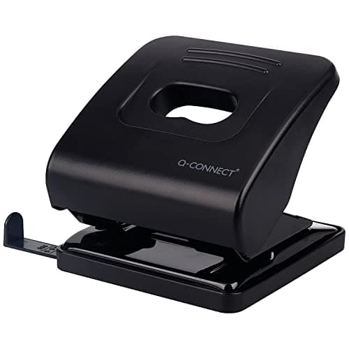Image of Q-Connect Standard Duty Hole Punch 30 Sheet Black 827P