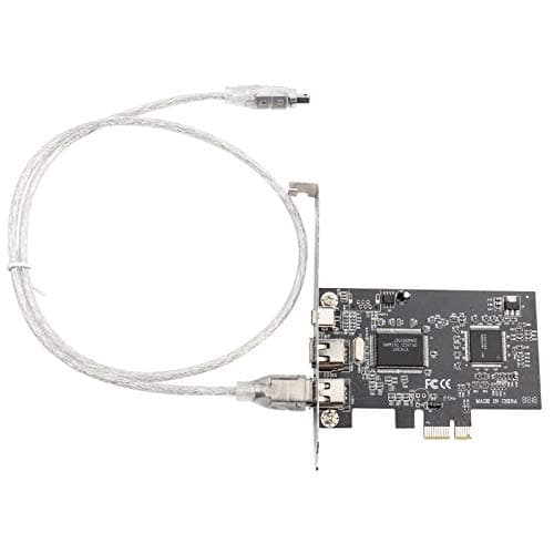 Image of VBESTLIFE PCIE Firewire Card, IEEE 1394 PCI Express Controller, 1394a Firewire 800 Adapter with Firewire Cable, 3 Ports, 2x 9 Pin, 1x 6 Pin