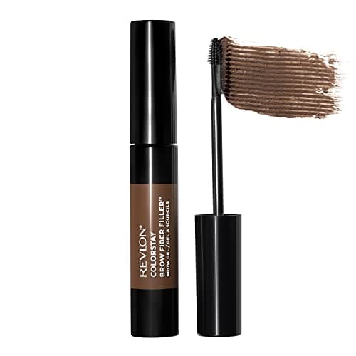 Image of Revlon ColorStay Brow Fiber Filler, Longwearing & Volumising Waterproof Eyebrow Gel, 303 Medium Brown
