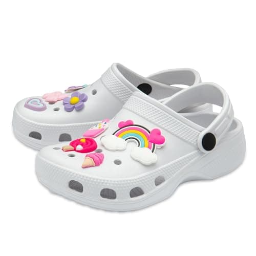 Image of NorthSole Girls Clogs Childrens Sandals - White - Child UK 1