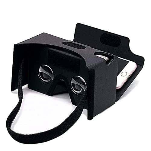 Image of Google Cardboard,VR Headset 3D Box Virtual Reality Glasses with Big Clear 3D Optical Lens and Comfortable Head Strap for All 3-6 Inch Smartphones