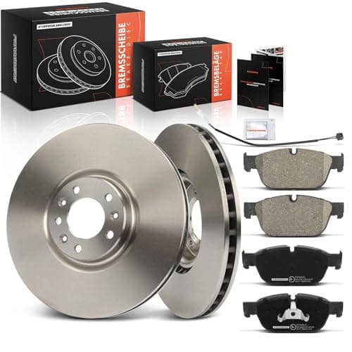 Image of Frankberg Brake Kit incl. 2x Brake Disc + 4x Brake Pad Front Compatible with 508 SW I 8E C5 III Break RW 508 I 8D C5 III RD C6 TD Replace# 1610104080, 425473