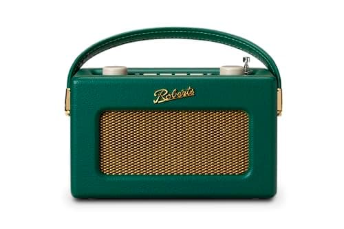 Image of Roberts Revival Uno BT Dab+/FM/Bluetooth Radio Portable Alarm Clock, Dark Green