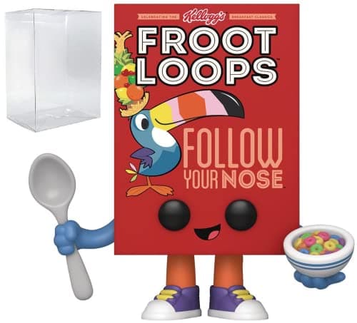 Image of Ad Icons: Kelloggs - [Froot] Loops Cereal Box Funko Pop! Vinyl Figure (Bundled with Compatible Pop Box Protector Case)