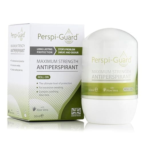 Image of Perspi-Guard Maximum Strength Antiperspirant Roll On Deodorant for Men, Women, Treats Excessive Sweating, Hyperhidrosis, Lasts 3-5 Days Unscented 50ml