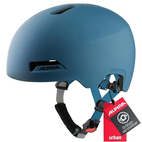 Image of ALPINA Unisex - Adult, HAARLEM cycling helmet, navy matt, 52-57 cm