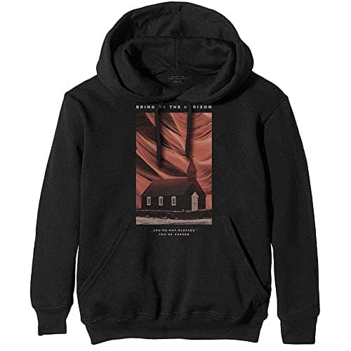 Image of Bring Me The Horizon Men's Cursed Hoodie, Black (Black Black), Large (Size:Large)