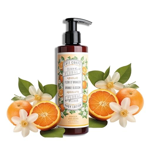 Image of Panier des Sens - Body Lotion - Orange Blossom Body Moisturiser for Dry Skin - With Shea Butter - Body Care Made in France - Vegan Body Lotion for Women and Men - 97% Natural Ingredients - 250ml