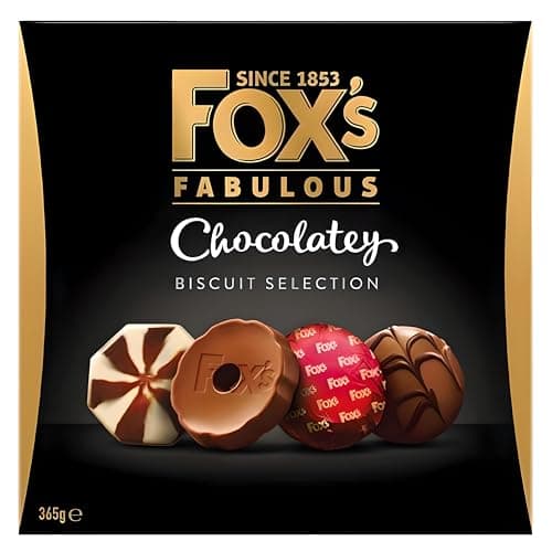 Image of Fox's Fabulous Chocolaty Biscuit Selection 365g: Assorted Chocolate Coated Cookies - Sweet Treat for Parties, Ideal Chocolate Lovers Gift
