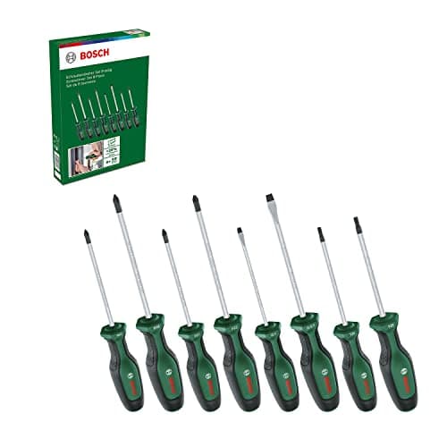 Image of Bosch Screwdriver Set 8-Piece (8X High-Performance Screwdrivers for DIY; S2 Steel; Softgrip; Magnetic Tip)