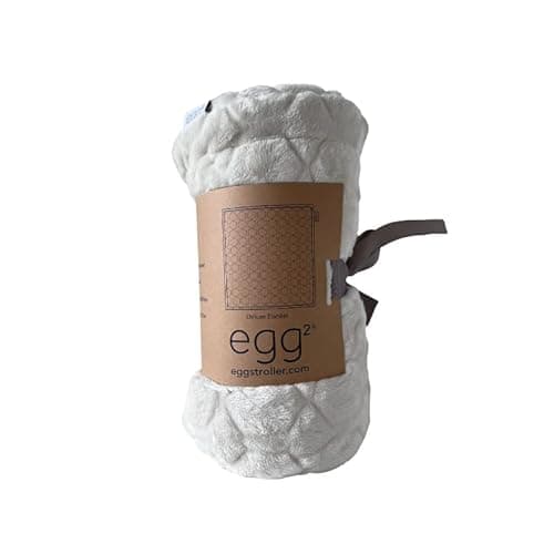 Image of egg Stroller Deluxe Blanket | for Carry Cot & Pushchair Seat | 75 x 100cm (Cream)