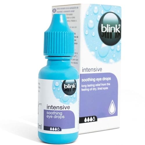 Image of Blink Intensive Soothing Eye Drops for Dry Eyes - Instant and Long-Lasting Lubricating Eye Drops for Tired Eyes with Hyaluronic Acid, Suitable for Contact Lens Wearers, 10 ml